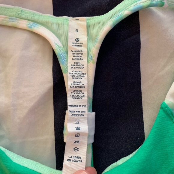 Lululemon bra/tank combo - Picture 3 of 5